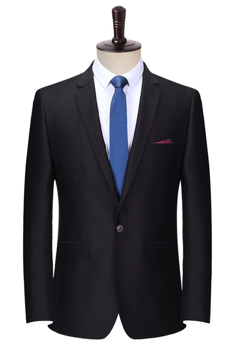 一粒扣職業(yè)西裝定做款式模板圖