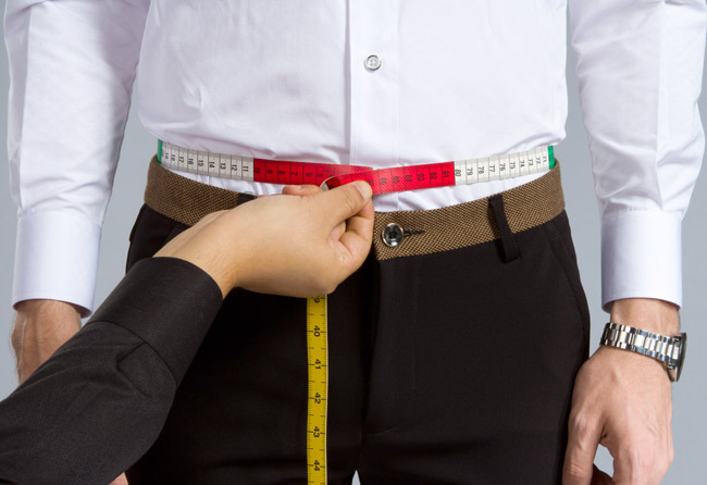 腰圍尺寸測(cè)量方法示意圖 腰圍尺寸測(cè)量方法示意圖